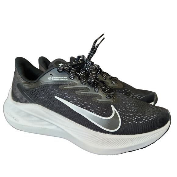 Nike Zoom Winflo 7 Black/White/Anthracite 7 B (M) women's - Picture 1 of 8